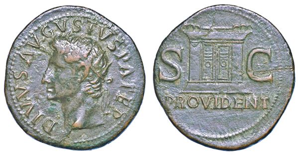 OTTAVIANO AUGUSTO, 27 a.C. - 14 d.C. Asse, anni 22-30 (Divo Augusto).