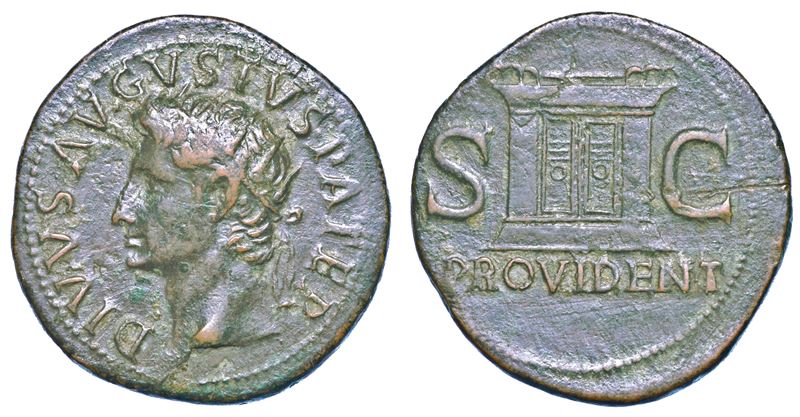 OTTAVIANO AUGUSTO, 27 a.C. - 14 d.C. Asse, anni 22-30 (Divo Augusto).  - Auction Numismatics - I - Cambi Casa d'Aste