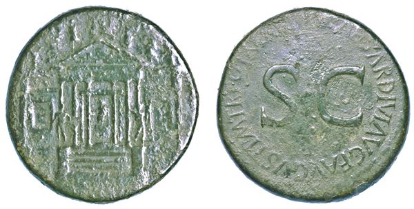 TIBERIO, 14-37. Sesterzio, anni 35-36. Roma.