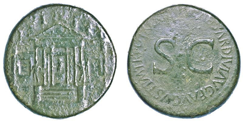 TIBERIO, 14-37. Sesterzio, anni 35-36. Roma.  - Auction Numismatics - I - Cambi Casa d'Aste