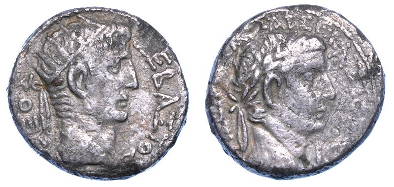 TIBERIO, 14-37. Tetradracma per il Divo Augusto, anni 14-37. Alessandria d'Egitto.  - Asta Numismatica - I - Cambi Casa d'Aste