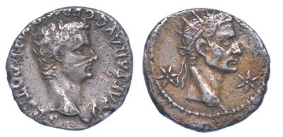 Caligola, 37-41. Denario, Anni 37-38. Lugdunum.