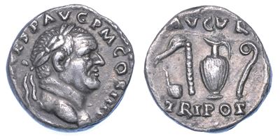 Vespasiano, 69-79. Denario, Anni 72-73. Roma.