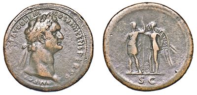 Domiziano, 81-96. Sesterzio. Roma.