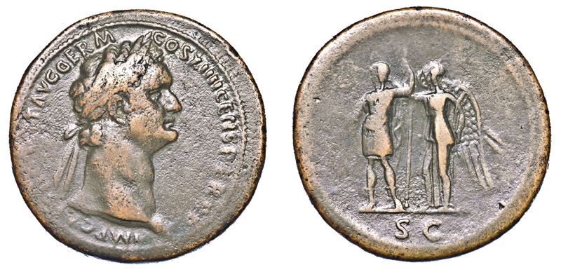 DOMIZIANO, 81-96. Sesterzio. Roma.  - Auction Numismatics - I - Cambi Casa d'Aste