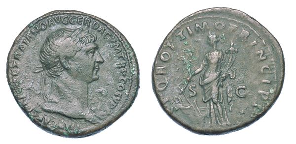 TRAIANO, 98-117. Asse, anni 103-111. Roma.