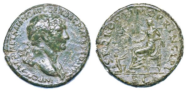 TRAIANO, 98-117. Sesterzio, anni 103-111. Roma.