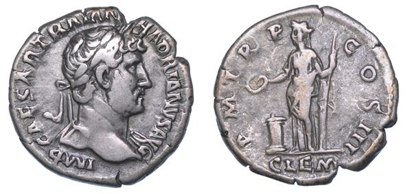ADRIANO, 117-138. Denario, anni 119-122. Roma.