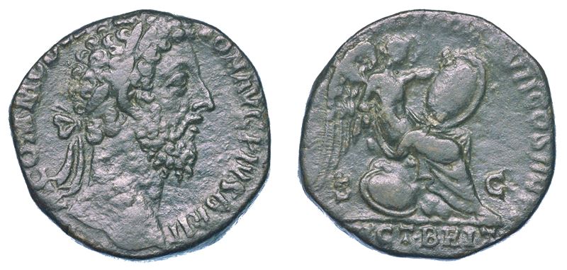 COMMODO, 177-192. Sesterzio, anno 185. Roma.  - Asta Numismatica - I - Cambi Casa d'Aste