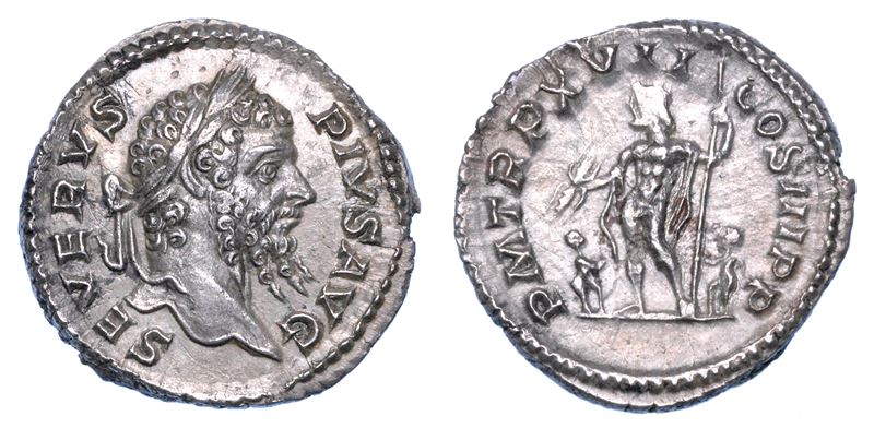 SETTIMIO SEVERO, 193-211. Denario, anno 209. Roma.  - Auction Numismatics - I - Cambi Casa d'Aste