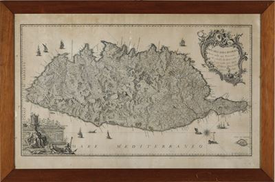 Vittorio Boasso Forise (1735-1814 o 1815) Carta Dell'isola di corsica...L'anno 1769 in Giugno