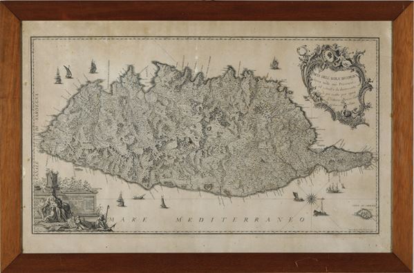 Vittorio Boasso Forise (1735-1814 o 1815) Carta dell'isola di Corsica...l'anno 1769 in giugno