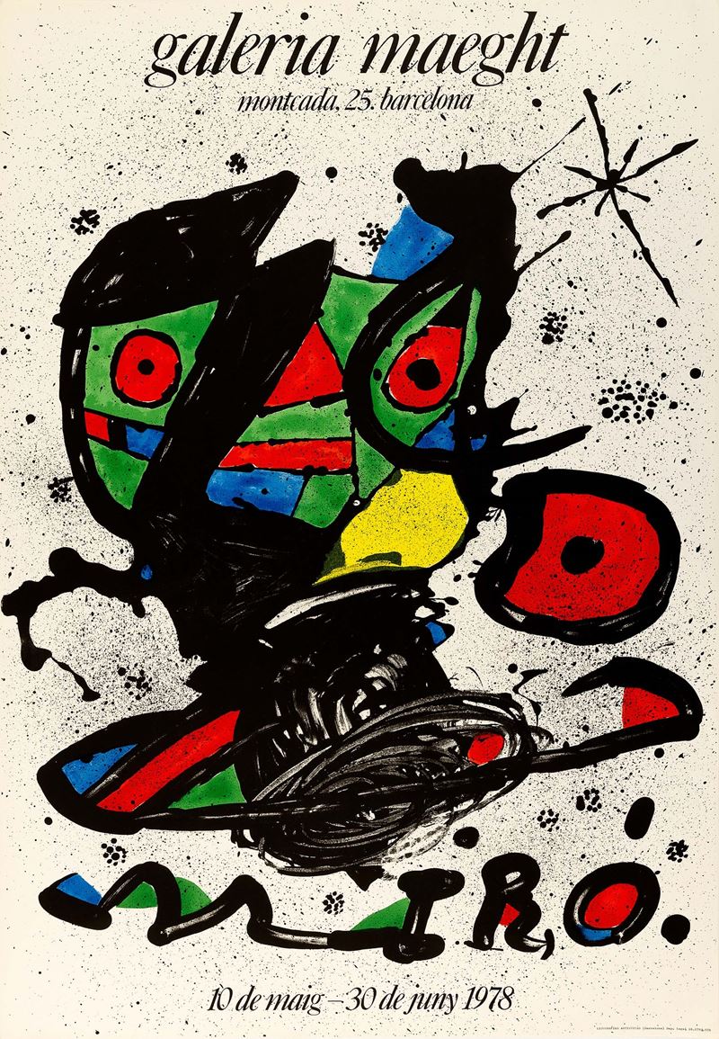 Joan Mir&#242; : Galleria Maeght  - Asta Manifesti e Collectible - Cambi Casa d'Aste