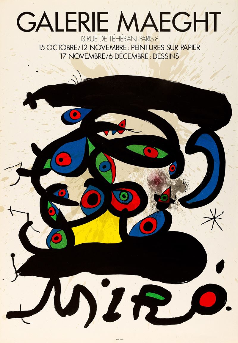 Joan Mir&#242; : Galleria Maeght  - Asta Manifesti e Collectible - Cambi Casa d'Aste