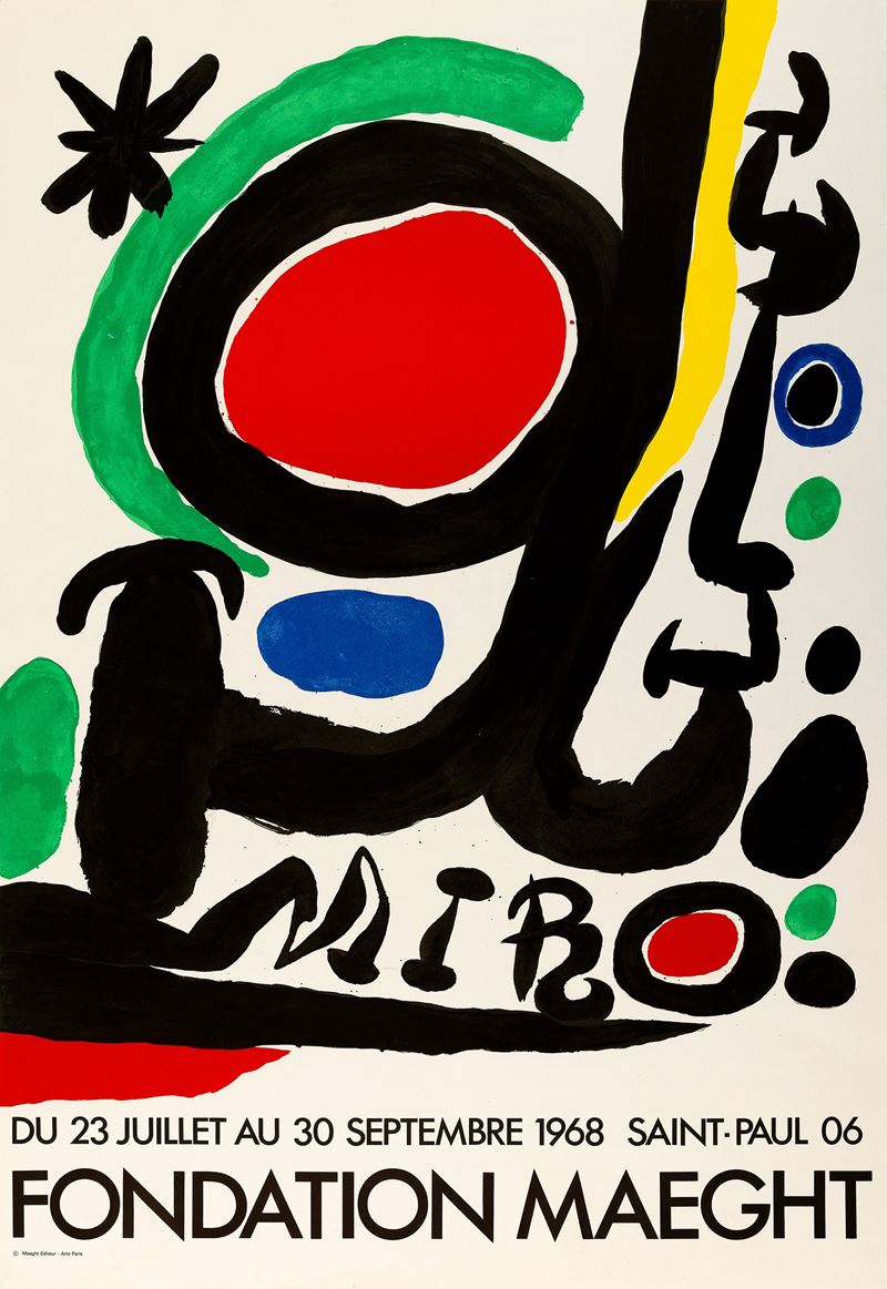 Joan Mir&#242; : Fondation Maeght  - Asta Manifesti e Collectible - Cambi Casa d'Aste