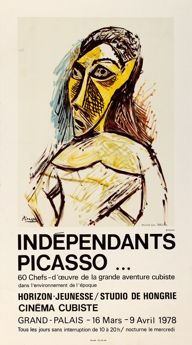 Pablo Picasso : Independants Picasso  - Asta Manifesti e Collectible - Cambi Casa d'Aste