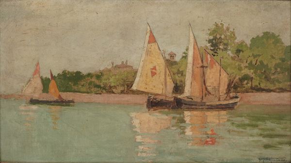 Pietro Fragiacomo - Barche da pesca