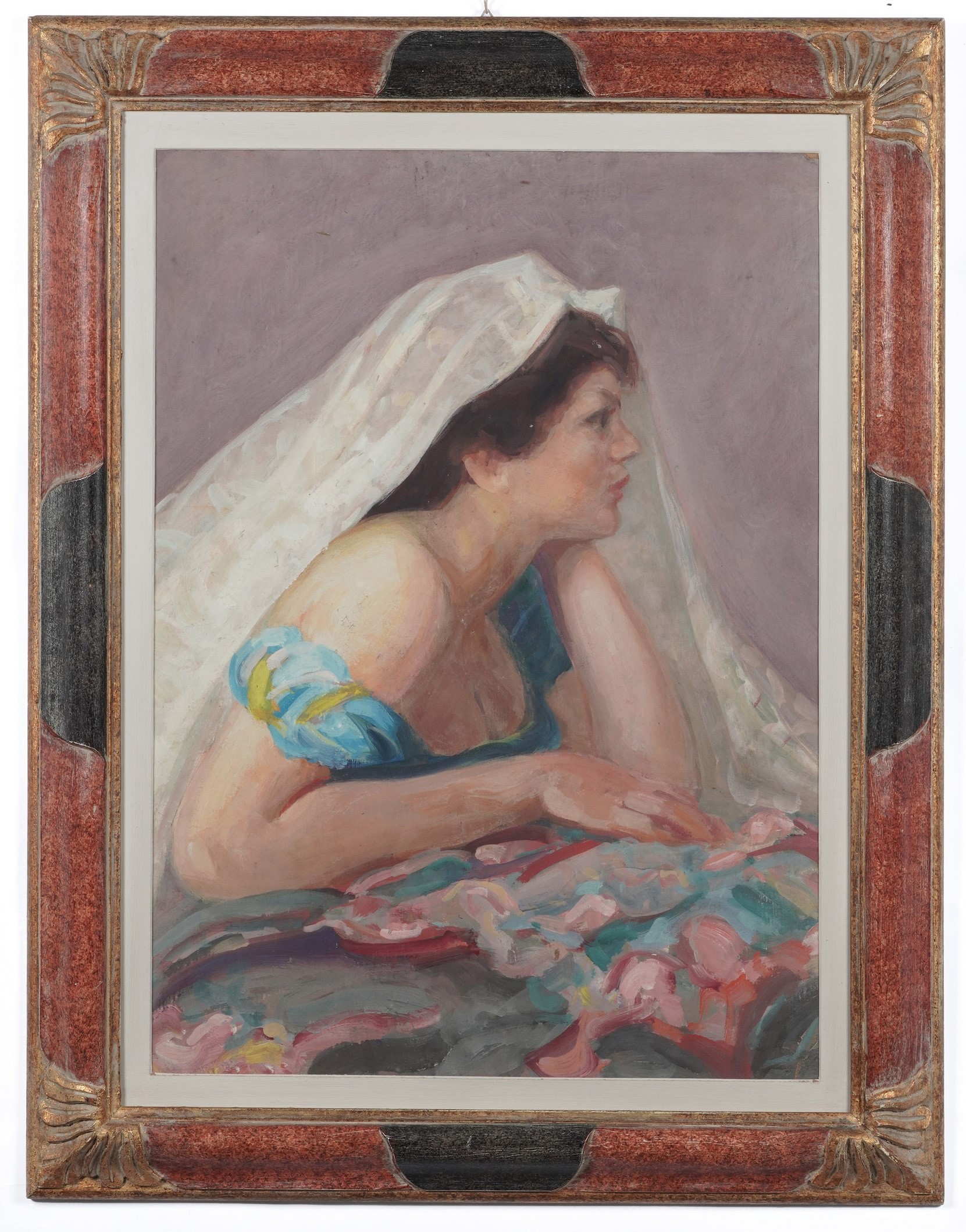Nino Bertoletti - Odalisca (1940), olio su masonite