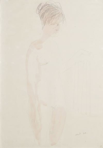 Senza titolo (tecnica mista su carta), 1962