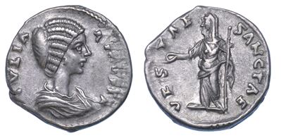Giulia Domna (moglie di Settimio Severo), 193-217. Denario, Circa Anni 198-202. Laodicea Ad Mare.