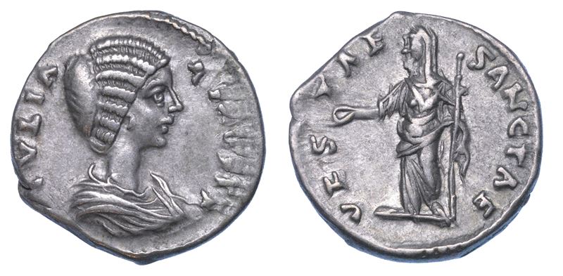 GIULIA DOMNA (moglie di Settimio Severo), 193-217. Denario, circa anni 198-202. Laodicea ad Mare.  - Asta Numismatica - I - Cambi Casa d'Aste