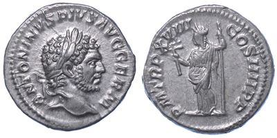 Caracalla, 198-217. Denario. Roma.