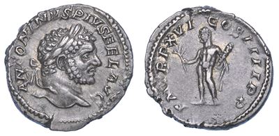 Caracalla, 198-217. Denario, Anno 213. Roma.