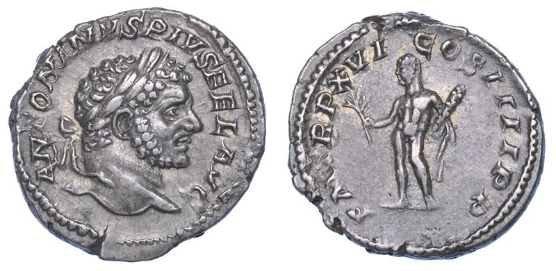CARACALLA, 198-217. Denario, anno 213. Roma.  - Auction Numismatics - I - Cambi Casa d'Aste
