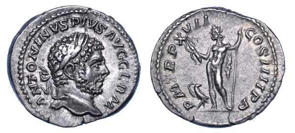CARACALLA, 198-217. Denario, anno  214. Roma.
