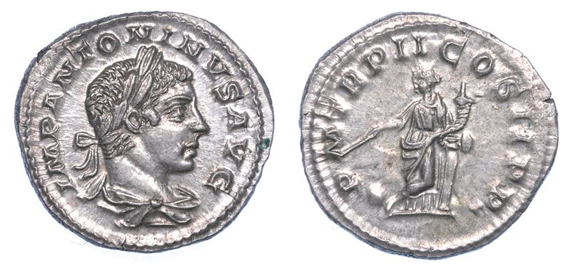 ELIOGABALO, 218-222. Denario, anno 219.  - Auction Numismatics - I - Cambi Casa d'Aste