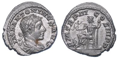 Eliogabalo, 218-222. Denario, Anno 219. Roma.