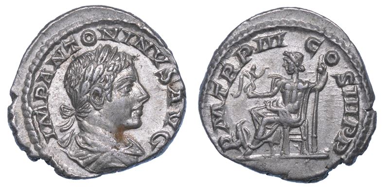 ELIOGABALO, 218-222. Denario, anno 219. Roma.  - Asta Numismatica - I - Cambi Casa d'Aste