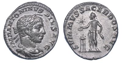 Eliogabalo, 218-222. Denario.