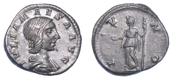 GIULIA MESA, 218-224/5. Denario, anno 219. Roma.