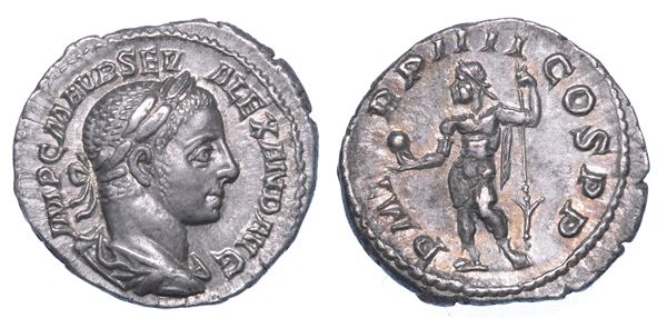 ALESSANDRO SEVERO, 222-235. Denario, anno 225. Roma.