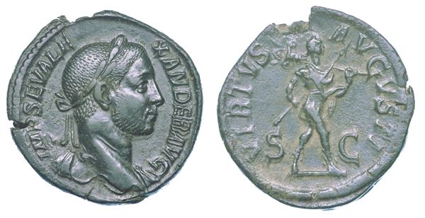 ALESSANDRO SEVERO, 222-235. Sesterzio, anni 222-231. Roma.