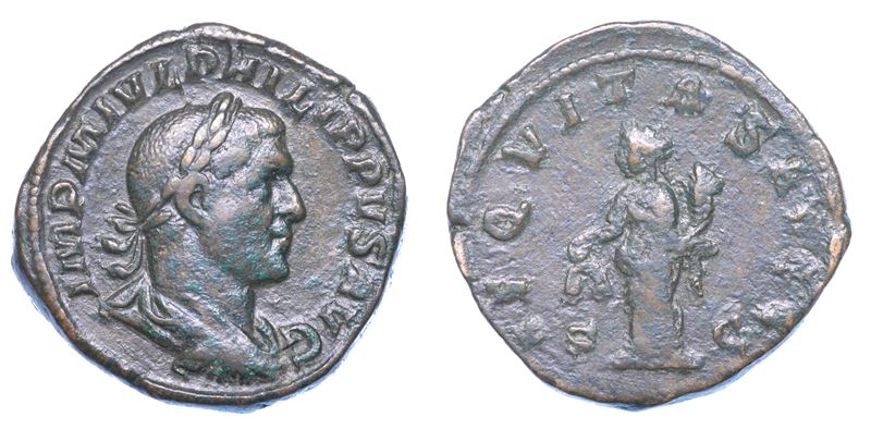 FILIPPO I, 244-249. Sesterzio, anno 246. Roma.  - Auction Numismatics - I - Cambi Casa d'Aste