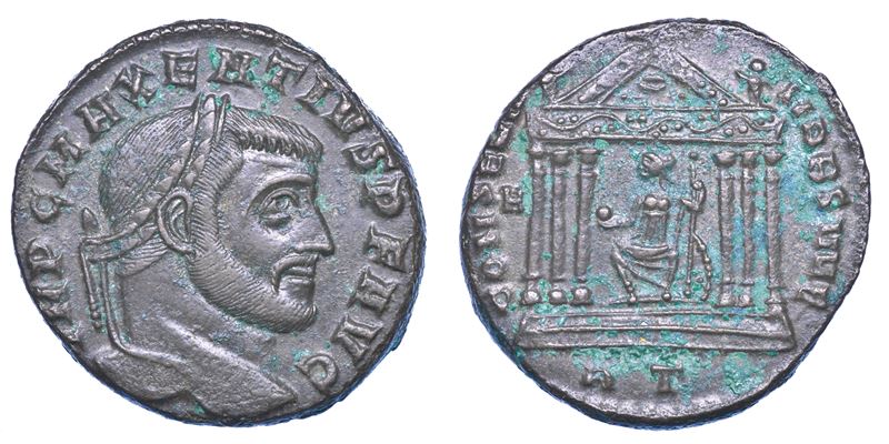 MASSENZIO, 306-312. Follis, anni 311-312. Roma.  - Auction Numismatics - I - Cambi Casa d'Aste