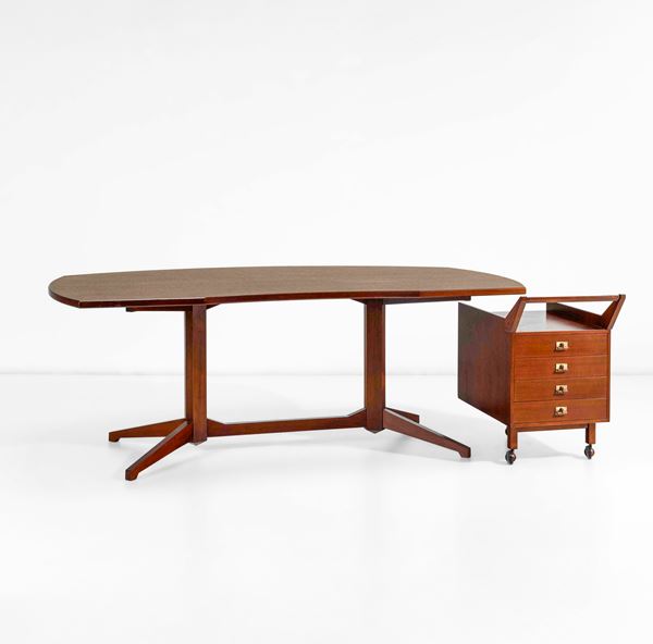 Franco Albini e Franca Helg - Scrivania mod. T22 con cassettiera