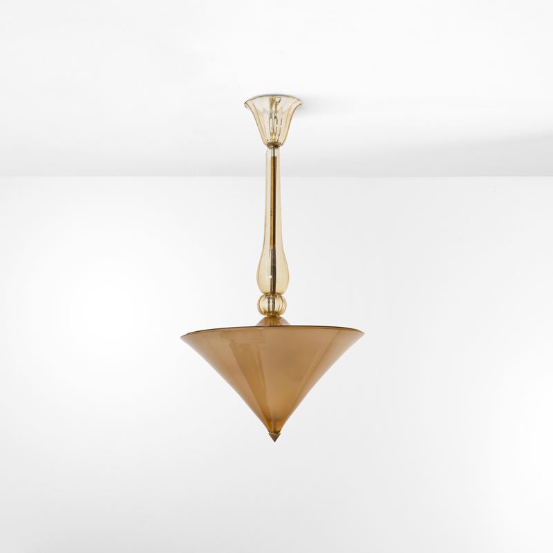 Napoleone Martinuzzi : Lampada a sospensione.  - Asta Design 200 - Cambi Casa d'Aste