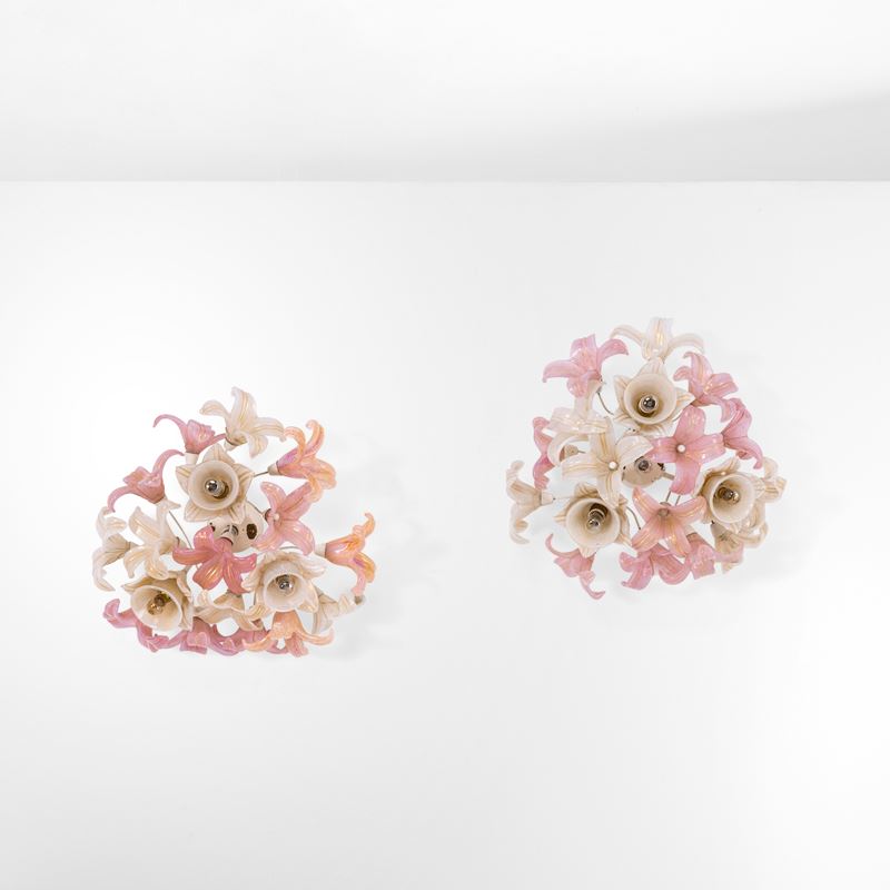 Flavio Poli : Due lampade a parete  - Asta Design 200 - Cambi Casa d'Aste