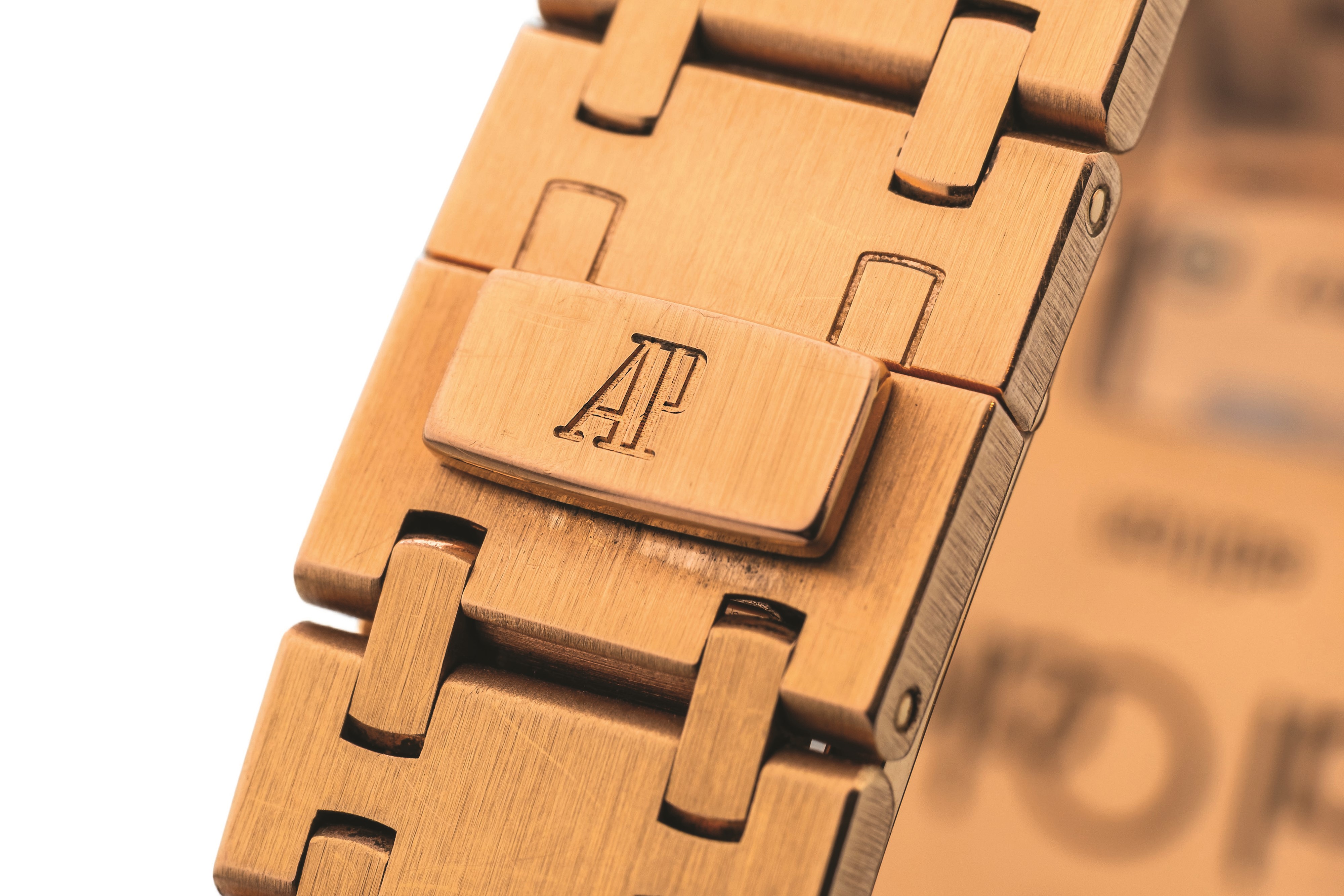 Audemars Piguet - Royal Oak Nick Faldo ref 15097OR, oro rosa 18k, quadrante grigio tapisserie, ci...