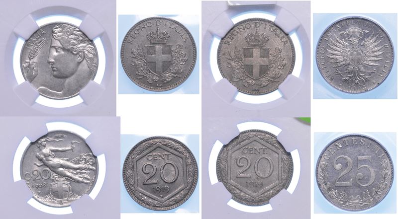 REGNO D’ITALIA. VITTORIO EMANUELE III DI SAVOIA, 1900-1946. Lotto di quattro monete.  - Asta Numismatica - I - Cambi Casa d'Aste