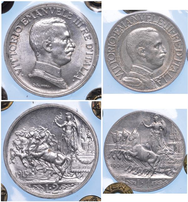 REGNO D’ITALIA. VITTORIO EMANUELE III DI SAVOIA, 1900-1946. Lotto di due monete.