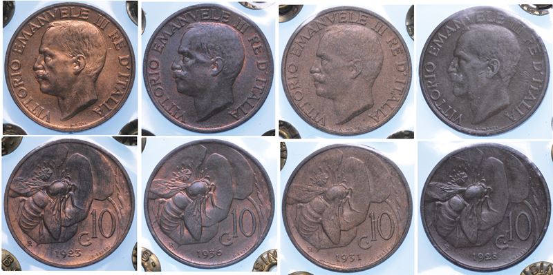 REGNO D’ITALIA. VITTORIO EMANUELE III DI SAVOIA, 1900-1946. Lotto di quattro monete.  - Auction Numismatics - I - Cambi Casa d'Aste