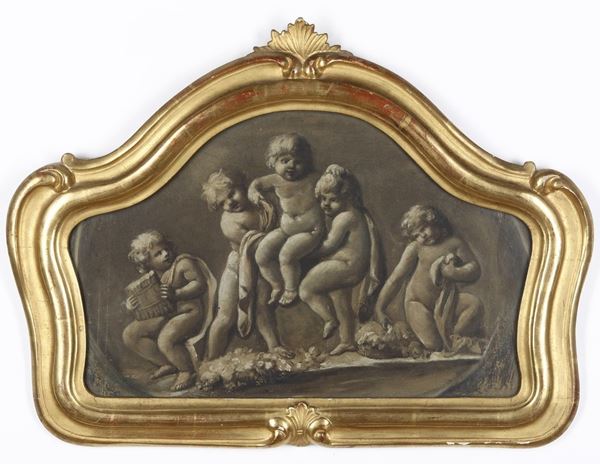 Scuola del XVIII secolo Figure di putti