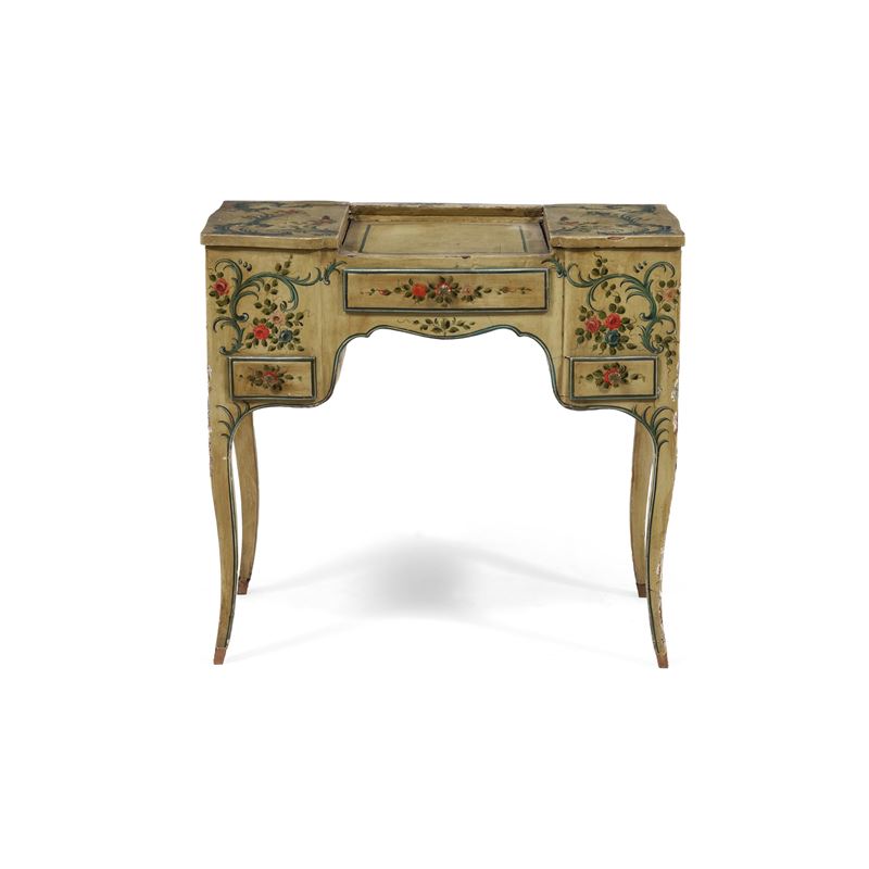 Toilette laccata in stile barocchetto genovese. XIX secolo  - Asta Antiquariato - Cambi Casa d'Aste