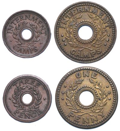Australia - II Guerra Mondiale. Lotto di Due Gettoni.