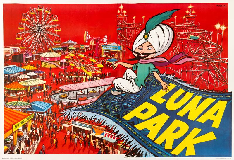 Marcello Colizzi : Lunapark  - Auction Vintage Posters and Collectible - Cambi Casa d'Aste
