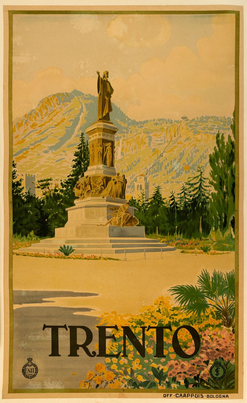 Anonimo : Trento - ENIT  - Auction Vintage Posters and Collectible - Cambi Casa d'Aste